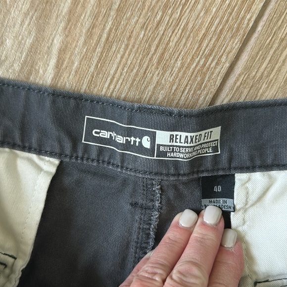 Carhartt Relaxed Fit Men's Gray Cargo Shorts - Picture 4 of 7